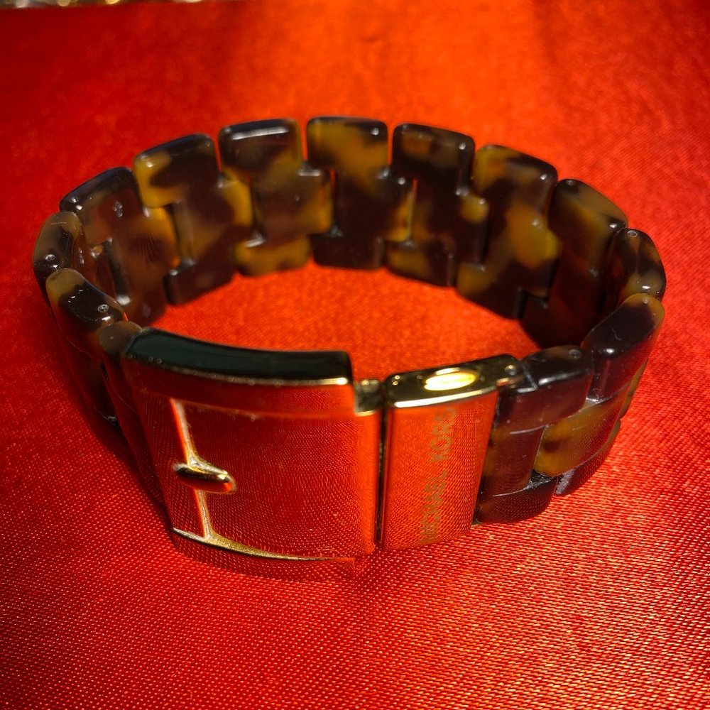 Michael Kors Tortoise Shell Print Link Bracelet - image 1